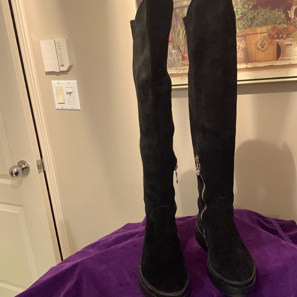 Wishbone tall suede, leather winter boots, size 6 - Picture 1 of 16